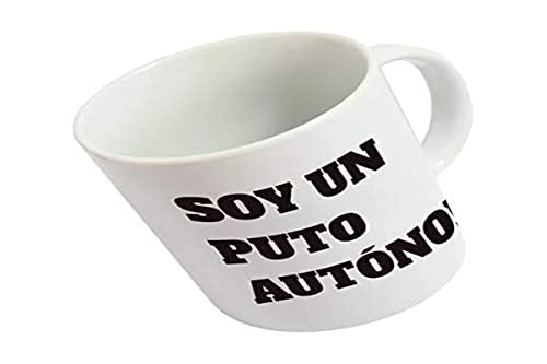 Fisura - Original weiße Tasse. Lustige Tasse Ich bin ein verdammter Autonomo-Tasse mit lustigen Sprüchen großes Frühstück, Fassungsvermögen: 320 Milliliter, Porzellan. von FISURA
