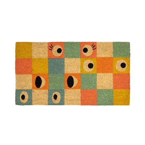 Fisura – Originelle Fußmatte “Augen” aus Kokosfaser mit Rutschfester PVC-Unterseite. Fußmatte für den Hauseingang. Karierte Fußmatte. Handbemalt. Maße: 70 cm x 40 cm Fisura – Originelle Fußmatte “Augen” aus Kokosfaser mit Rutschfester PVC-Unterseite. Fußmatte für den Hauseingang. Karierte Fußmatte. Handbemalt. Maße: 70 cm x 40 cm von FISURA