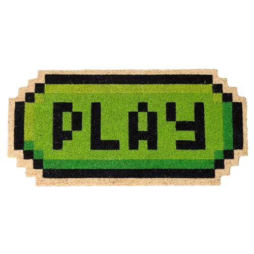 Fisura – Originelle Kokosfußmatte Play“ mit Rutschfester PVC-Unterseite. Grüne Gaming-Türmatte in einzigartiger Form. Perfekt für Gamer. Maße: 70 cm x 35 cm. Fisura – Originelle Kokosfußmatte Play“ mit Rutschfester PVC-Unterseite. Grüne Gaming-Türmatte in einzigartiger Form. Perfekt für Gamer. Maße: 70 cm x 35 cm. von FISURA