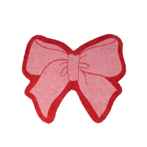 Fisura – Originelle Kokosfußmatte Rosa Schleife“ mit Rutschfester PVC-Unterseite. Rosa und rote Türmatte in Schleifenform. Maße: 58,5 cm x 50 cm. Fisura – Originelle Kokosfußmatte Rosa Schleife“ mit Rutschfester PVC-Unterseite. Rosa und rote Türmatte in Schleifenform. Maße: 58,5 cm x 50 cm. von FISURA