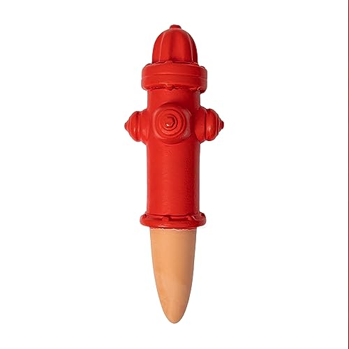 FISURA - Selbstbewässerung für originelle Pflanzen, automatische Bewässerung mit lustiger Form, Gießkanne für Zimmerpflanzen, Fassungsvermögen 100 ml, Material: Terracotta (Feuerhydrant) von FISURA