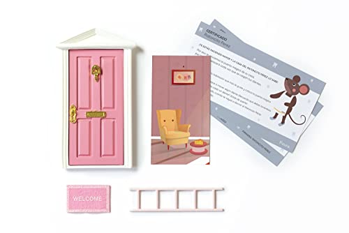 Fisura - Zahnfee-Türchen mit 3 Accessoires und Grußkarte. Originelles Geschenk für Jungen und Mädchen. (Rosa) von FISURA