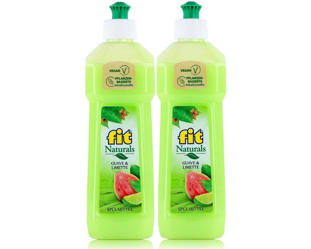FIT fit Spülmittel Guave & Limette 500ml - Schont die Hände (2er Pack) Geschirrspülmittel von FIT