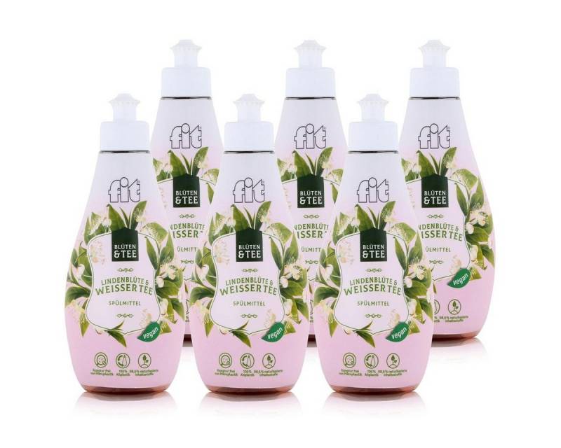 FIT fit Spülmittel Lindenblüte & weisser Tee 400ml - Geschirrspülmittel (6 Geschirrspülmittel von FIT