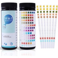 Fitags - 14-in-1-Teststreifen für die Wasserqualität, Teststreifen für Pools und Spas, schnelle pH-Erkennung, Wasserqualitätsanalyse, von FITAGS