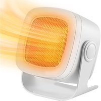 1800W Raumheizer Leiser Elektrischer Heizlüfter, Mini Keramik Heizlüfter Sichere Schnelle Heizung Mit Überhitzungsschutz Badezimmer Home Office-Weiß von FITAGS