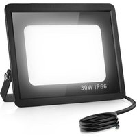 30W led Flutlicht, Außen Sicherheitsleuchte, Flutlicht Wandleuchte Kaltweiß 6500K Wasserdicht IP66, led Arbeitsleuchte Strahler für Lager, Hof, von FITAGS