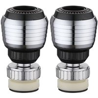 Fitags - 360-Grad-Drehgelenk, wassersparender Küchenhahn, kreativer Luftsprudler, Düsenfilter-Adapter, 2 Stück Fitags - 360-Grad-Drehgelenk, wassersparender Küchenhahn, kreativer Luftsprudler, Düsenfilter-Adapter, 2 Stück von FITAGS