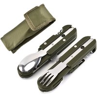 5-in-1-Campinggeschirr aus Edelstahl, Outdoor-Camping-Werkzeuge, Outdoor-Geschirr, multifunktionales Klappgeschirr, Reisegeschirr, 2-tlg 5-in-1-Campinggeschirr aus Edelstahl, Outdoor-Camping-Werkzeuge, Outdoor-Geschirr, multifunktionales Klappgeschirr, Reisegeschirr, 2-tlg von FITAGS