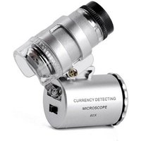 Fitags - 60-fache Mini-Juwelierlupe mit LED-UV-Beleuchtung und Schwenkschalter-Design (60-fach) von FITAGS