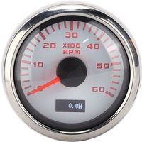 Auto Drehzahlmesser 52 Mm 6K Zeiger Tachometer IP67 Wasserdichter Drehzahlmesser Für 1‑8 Zylinder Motorrad Benzin Auto Boot von FITAGS
