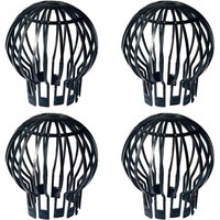 Dachrinnenfilter, 4 Stück, Dachrinnenschutz, aus Kunststoff, langlebig, rostfrei, reibungslose Entwässerung, geeignet für Dachrinne, Dachentwässerung von FITAGS