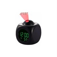 Digitale Projektionsuhr, geräuschloser LED-Wecker mit Schlummerfunktion von FITAGS