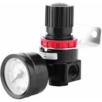 Druckregler, AR2000 G1/4 Druckregler-Manometer für luftbetriebenen Kompressor mit Manometer von FITAGS