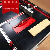 Elektrische Tischkreissägenabdeckung mit Aluminiumlegierungsplatte und Klappboden, eingebaute spezielle Plattenstütze einstellbar von 45 bis 90 Grad von FITAGS