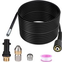 Fitags - 15m Rohrreiniger kompatibel mit Kärcher Hochdruckreiniger Profi Rohrreiniger kompatibel K2-K7/HD/HDS 180Bar 60C° Fitags - 15m Rohrreiniger kompatibel mit Kärcher Hochdruckreiniger Profi Rohrreiniger kompatibel K2-K7/HD/HDS 180Bar 60C° von FITAGS