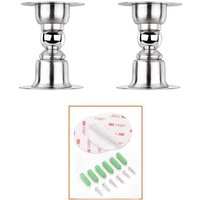 Fitags - 2 Stück Magnetischer Türstopper, Edelstahl-Türstopper mit 3M doppelseitigem Klebeband oder Schrauben – ohne Bohren/mit doppelter Verwendung Fitags - 2 Stück Magnetischer Türstopper, Edelstahl-Türstopper mit 3M doppelseitigem Klebeband oder Schrauben – ohne Bohren/mit doppelter Verwendung von FITAGS