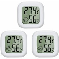 Fitags - Mini-Digital-LCD-Innenthermometer-Hygrometer, tragbares hochpräzises Temperatur- und Feuchtigkeitsmessgerät, -50 °c bis 70 °c, 10 % bis 99 % von FITAGS
