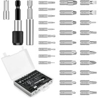 Schraubenausdreher-Set mit separaten Polierbits und Ausdrehbits für beschädigte Bolzen oder Schrauben, Durchmesser 2–12 mm, Härte 64–65 hrc (33 Stück) von FITAGS
