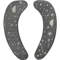 Fitags - Toilettensitzbezug, Toilettensitzauflage, Toilettensitzbezug, Toilettensitzauflage mehrfach waschbar (Schwarz) von FITAGS