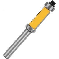Fräser, Trimmmaschine und Fräserschaft, Wolframkarbid, bündiger Trimmfräser, oberes und unteres Lager, Kopierfräser, Holzbearbeitungsmesser, gelb, 25 Fräser, Trimmmaschine und Fräserschaft, Wolframkarbid, bündiger Trimmfräser, oberes und unteres Lager, Kopierfräser, Holzbearbeitungsmesser, gelb, 25 von FITAGS
