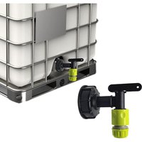 IBC-Tankhahn S60x6 IBC-Tankhahn, 3/4-Zoll-IBC-Tankadapter, S60x6 Kunststoff-IBC-Tankadapter, IBC-Tankhahnadapter für Gartenwasserhahn von FITAGS
