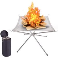 Klappbarer Lagerfeuerständer, Outdoor-Campingständer, Grill, Klappbarer Holzofen, 41,5 x 41,5 x 34 cm, einteilig Klappbarer Lagerfeuerständer, Outdoor-Campingständer, Grill, Klappbarer Holzofen, 41,5 x 41,5 x 34 cm, einteilig von FITAGS