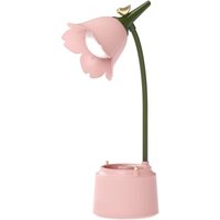 LED-Schreibtischlampe für Kinder, wiederaufladbare Tischlampe mit Blumenvogel-Motiv, Leselampe mit einstellbarem Licht und Berührungssensor, LED-Schreibtischlampe für Kinder, wiederaufladbare Tischlampe mit Blumenvogel-Motiv, Leselampe mit einstellbarem Licht und Berührungssensor, von FITAGS