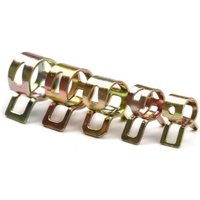 Langlebige verzinkte Federschlauchschelle, Luftschlauchschelle, Niederdruck-Silikon-Luftschlauchschelle, 10 Stück (M6) von FITAGS