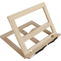 Fitags - Leseständer für Kochrezeptbücher, Buchhalter mit 2 Seitenhaltern aus Metall, faltbarer und verstellbarer Buch- und Tablethalter aus Holz, von FITAGS