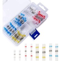 Fitags - Lötdichtungsdrahtverbinder, Schrumpflötkolbendichtung, elektrische Steckverbinder, isoliert, wasserdicht, Marine-Automobilkupfer (50 Stück) von FITAGS