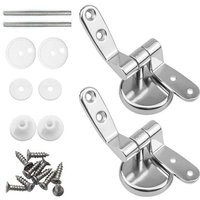MNS Toilettensitz-Scharnierverschlüsse, 2er-Pack Ersatz-Toilettensitzscharniere mit Legierungsbeschlägen von FITAGS