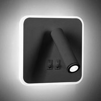 Moderne led Wandleuchte 8W 350° Drehbare Nachttisch Leselampe 3W led Wandstrahler mit Schalter Innenwandlampe für Schlafzimmer Wohnzimmer von FITAGS