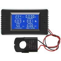 Fitags - PZEM-022 Öffnung ct 100A ac Power Control Meter Digitalanzeige Voltmeter Amperemeter Stromfrequenzmesser Spannungsfaktor mit Split ct, von FITAGS