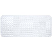 Rutschfeste Badematte Empfindliche Haut 88x40cm, BPA-freie, rutschfeste Badematte Schimmelresistente und maschinenwaschbare Duschmatte (weiß) von FITAGS