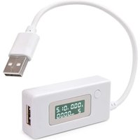 Fitags - USB-Leistungsmesser, Strom-Spannungsprüfer, Multimeter, USB-Ladegerät, Strom-Spannungs-Kapazitätsdetektor für Computer, Telefon, Powerbank, von FITAGS