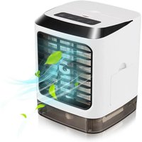 USB-Luftbefeuchter, tragbarer Mini-Luftkühler mit LED-Mini-Ventilator für Zuhause oder das Büro von FITAGS