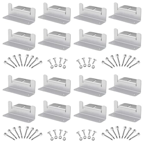 Professionelle Aluminium Solarpanel Z-Halterung Montagehalterung für Solarmodule Korrosionsbeständig Dachhaken für Solarpaneele Kompatibel mit PV-Modulen (8er-Set) von FITHACE