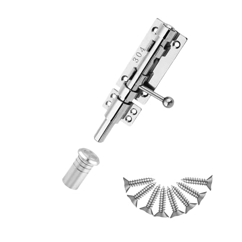 Schieberiegel Torverschluss Solider Schlossriegel Schwerlast 304 Edelstahl Riegelschloss Sicherheitsriegel Türriegel Verstärktes Torzubehör mit Staubdose für Scheune Zaun Schuppen Keller Schieberiegel Torverschluss Solider Schlossriegel Schwerlast 304 Edelstahl Riegelschloss Sicherheitsriegel Türriegel Verstärktes Torzubehör mit Staubdose für Scheune Zaun Schuppen Keller von FITHACE