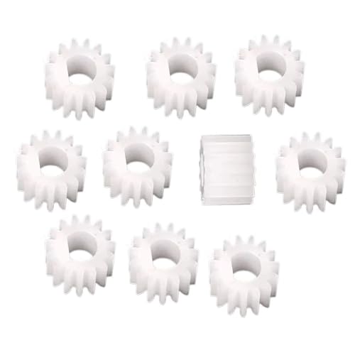 10 Stück 1 Modul 20 Zähne D-förmiges Loch Kunststoff-Stirnrad 20T 1M Stirnradritzel 22 mm Außendurchmesser DIY Kunststoff-Radmotorgetriebe (8 x 7 mm)(6x5mm) von FITIOS