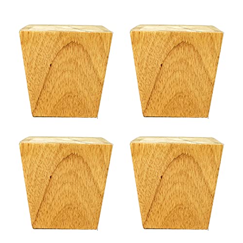 FITIOS Möbel-Sofabeine, 4 Stück Sofa-Holzfüße, Holzmöbelbeine, Tischbeine aus Massivholz, Ersatzfüße for TV-Ständer/Couchtisch/Schrank/Ottomane/Loveseat, mit Schrauben und(Wood,8cm) von FITIOS