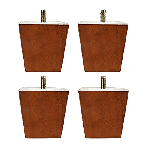 FITIOS Möbel-Sofabeine, 4er-Set, Möbelbeine aus Holz, Sofafüße massivem, konische Tischbeine Kiefernholz, Ersatzfüße for Schrank/Stuhl/Schreibtisch, vorinstallierte M8-Gewindemöbel(8cm) von FITIOS
