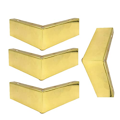 FITIOS Möbel-Sofabeine, 4er-Set Ersatz-Möbelbeine, dreieckige Metallstützbeine, Moderne Sofafüße, DIY-Tischbeine aus Metall, geeignet for Möbelfüße wie Schränke, Kaffee(Gold) von FITIOS