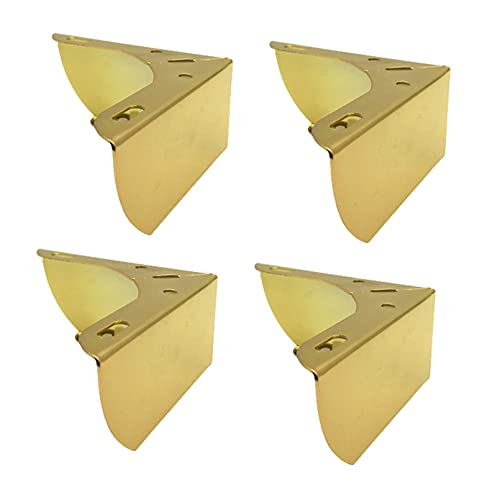 FITIOS Möbel-Sofabeine, 4er-Set Ersatz-Möbelbeine, dreieckige Metallstützbeine, Moderne Sofafüße, DIY-Tischbeine aus Metall, geeignet for Möbelfüße wie Schränke, Kaffee(Gold,5cm) von FITIOS