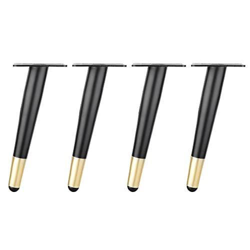 FITIOS Möbel-Sofabeine, 4er-Set Ersatz-Möbelbeine, konische Beine, Moderne Sofafüße, DIY-Tischbeine aus Metall, geeignet for Möbelfüße wie Schränke, Couchtische, Fernsehschränke(Oblique,20cm) von FITIOS