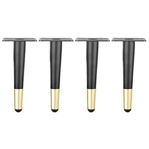 FITIOS Möbel-Sofabeine, 4er-Set Ersatz-Möbelbeine, konische Beine, Moderne Sofafüße, DIY-Tischbeine aus Metall, geeignet for Möbelfüße wie Schränke, Couchtische, Fernsehschränke(Straight,20cm) von FITIOS