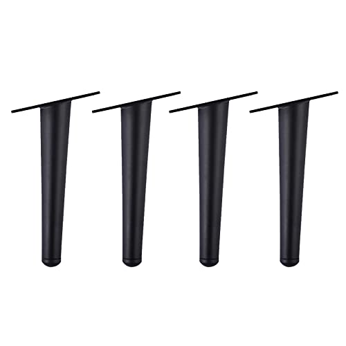 FITIOS Möbel-Sofabeine, 4er-Set Ersatz-Möbelbeine, konische Beine, Moderne Sofafüße, DIY-Tischbeine aus Metall, geeignet for Möbelfüße wie Schränke, Couchtische, Fernsehschränke(Oblique,20cm) von FITIOS