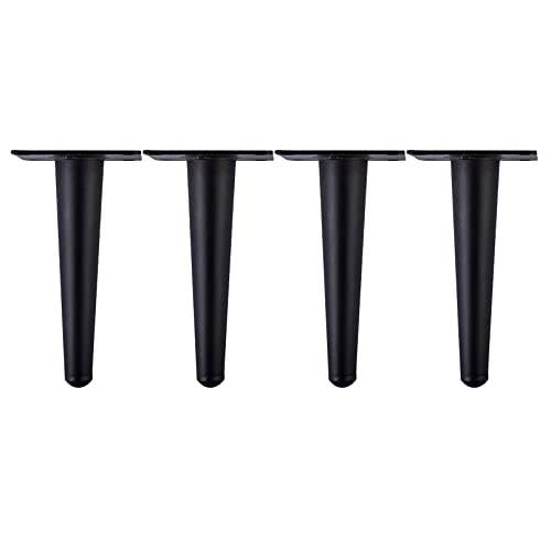 FITIOS Möbel-Sofabeine, 4er-Set Ersatz-Möbelbeine, konische Beine, Moderne Sofafüße, DIY-Tischbeine aus Metall, geeignet for Möbelfüße wie Schränke, Couchtische, Fernsehschränke(Straight,20cm) von FITIOS