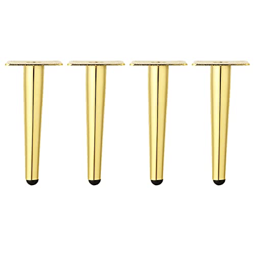 FITIOS Möbel-Sofabeine, 4er-Set Ersatz-Möbelbeine, konische Beine, Moderne Sofafüße, DIY-Tischbeine aus Metall, geeignet for Möbelfüße wie Schränke, Couchtische, Fernsehschränke(Straight,30cm) von FITIOS