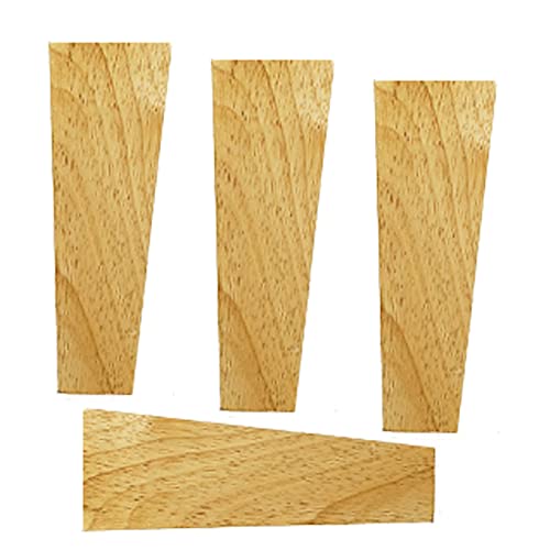 FITIOS Möbel-Sofabeine, 4er-Set Möbelbeine aus Gummiholz, Sofafüße massivem Holz, konische Tischbeine, Ersatzfüße, Schrank-/Stuhl-/Schreibtischfüße, mit Montageplattenschrauben und Anti-Rutsch(12cm) von FITIOS